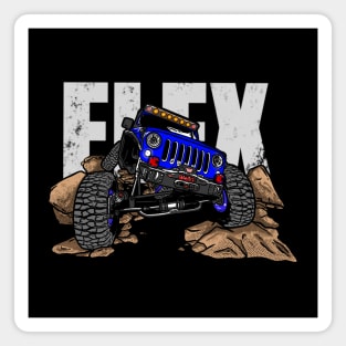 Blue Jeep Flex Magnet